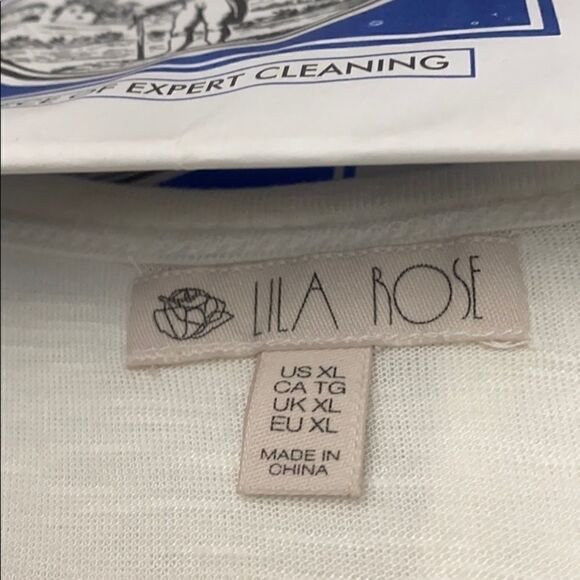 Lila Rose White High Cut Tank Top Blouse - Picture 2 of 7